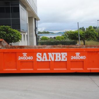 Grúas Containers Sanbe contenedor rectangular